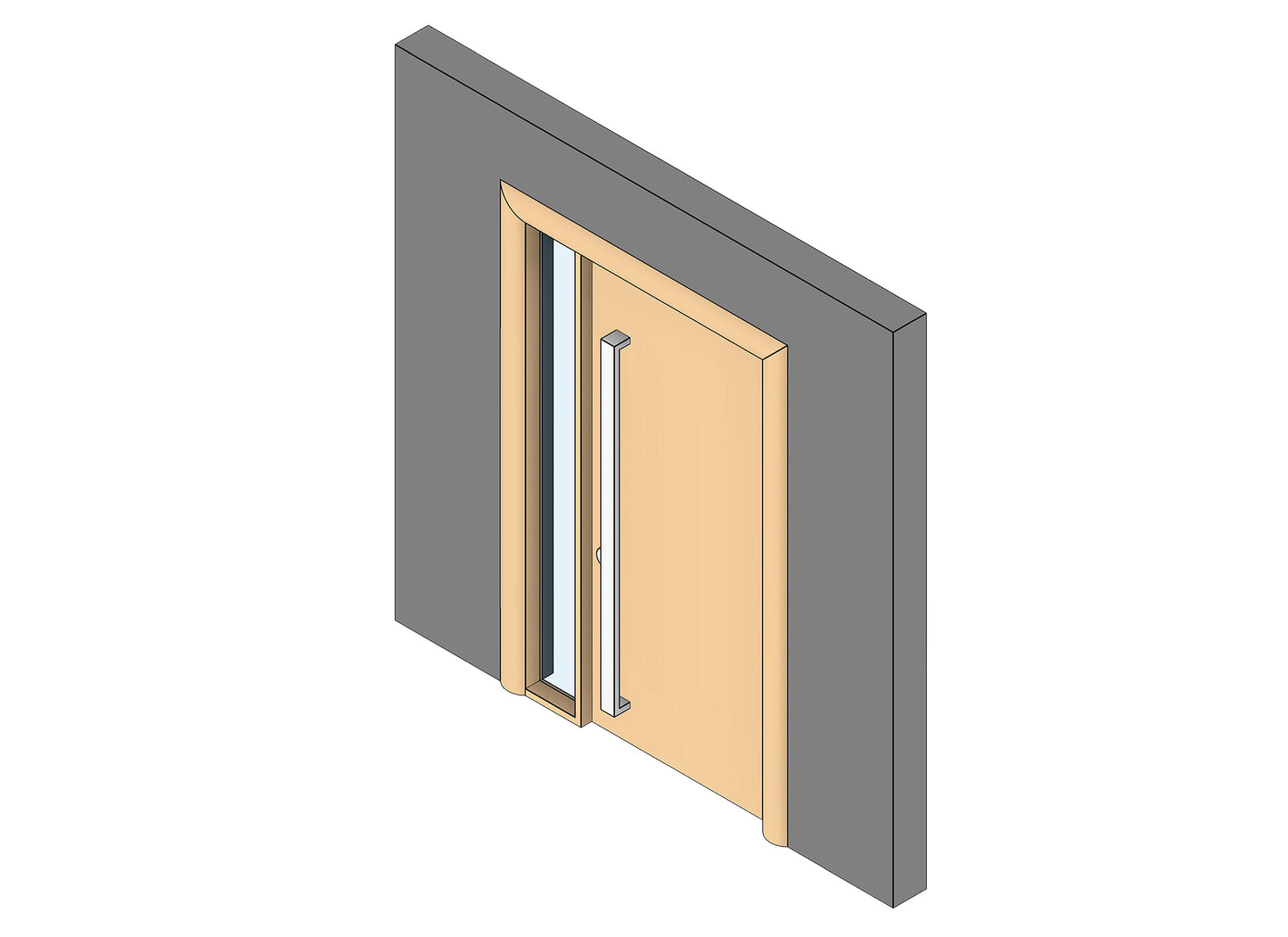 Revit Parametric Entrance Door -  Basic