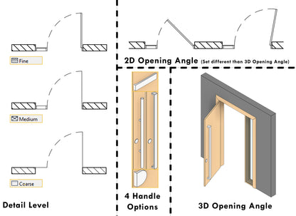 Revit Parametric Entrance Door -  Basic