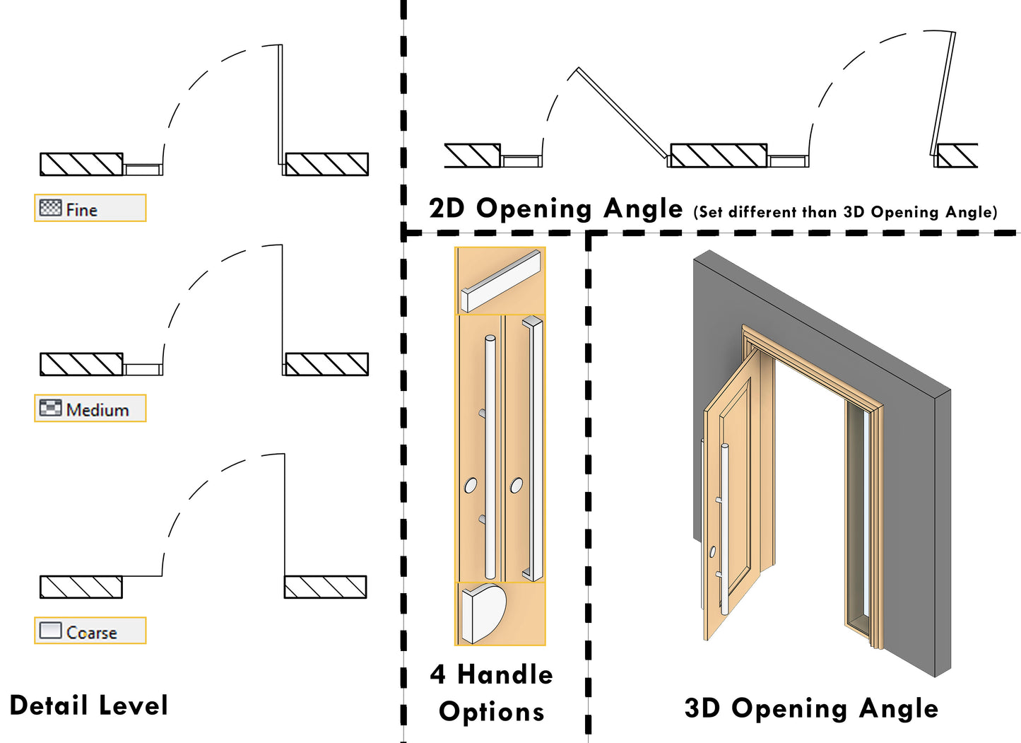 Revit Parametric Doors -  Big Pack