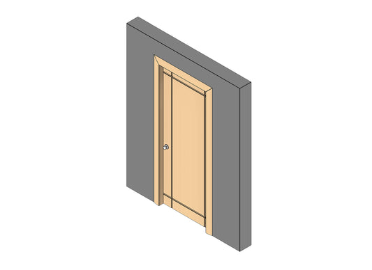 Revit Parametric Door - Modern 2