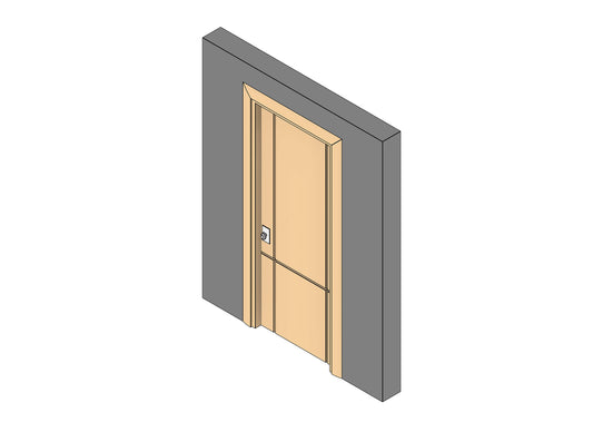 Revit Parametric Door - Modern 1